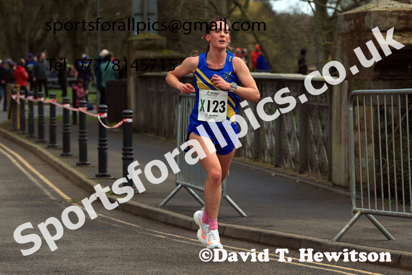 Senior Womens 6 Stage Road Relay, 2026 Northern Mens 12 and Womens 6 Stage Road Relays and Young Athletes 5k, Sheepmount Stadium, Carlisle. Photo: David T. Hewitson/Sports for All Pics